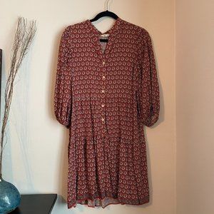 Max Studio ¾ Length Sleeved Dress with Patterns